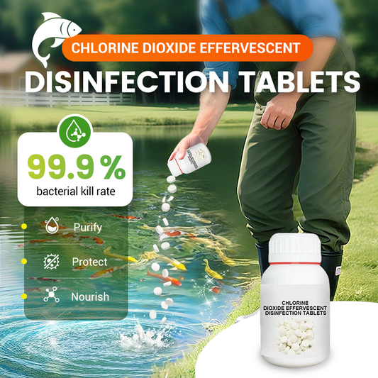 Comprimés effervescents de désinfection au dioxyde de chlore