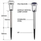 📢📢50 % DE RÉDUCTION !! ⏰Lot de 6 lampes solaires d'extérieur étanches pour cour