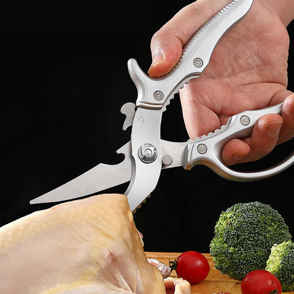 🔪 ACHETEZ 2, OBTENEZ 1 GRATUIT! ✂️ Ciseaux de Cuisine Multifonctions Robustes – Acier Inoxydable, Poignée Ergonomique & Parfaits Pour Volaille, Herbes & Légumes 🍗