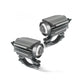 Projecteur LED universel pour moto, double couleur, feu auxiliaire de conduite