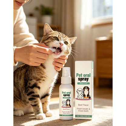 📢📢 Dernier jour – Prix spécial à 5,99 £ ! ‼️⏰🐶 Spray buccal doux pour animaux 🦷 | Haleine fraîche & anti-plaque 🐱