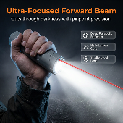Lampe torche laser infrarouge avec base magnétique COB