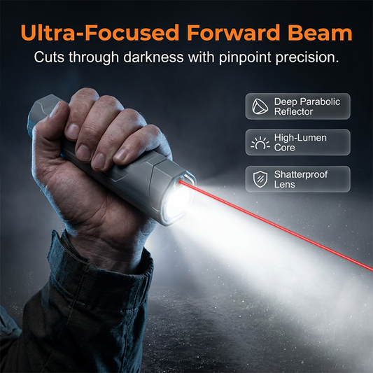 Lampe torche laser infrarouge avec base magnétique COB