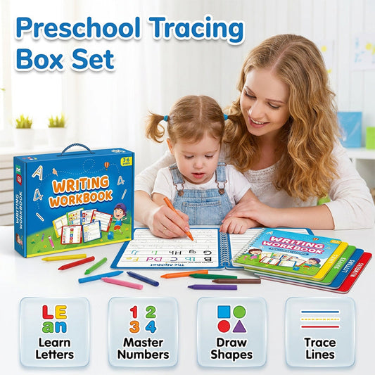 Coffret cadeau de cahiers d'écriture et de traçage pour enfants d'âge préscolaire