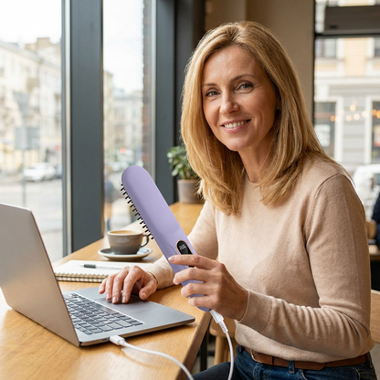 Peigne lisseur portable sans fil