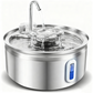 Fontaine à eau automatique en acier inoxydable pour chat