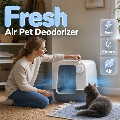 Éliminateur d'odeurs intelligent pour animaux de compagnie avec lanière de suspension