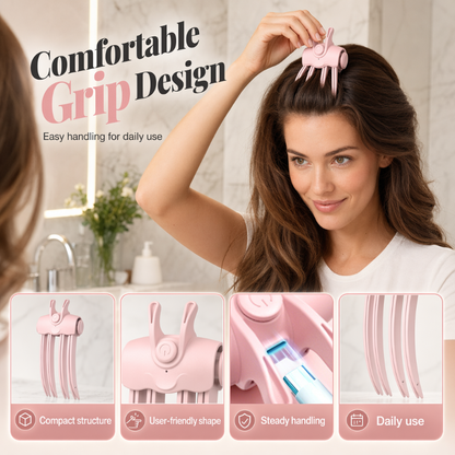💇‍♀️🔥 Plus de 48 000 exemplaires vendus ! Pince chauffante sans fil – Volume à la racine pour cheveux fins et plats, coiffage rapide et tenue durable au quotidien 🌟