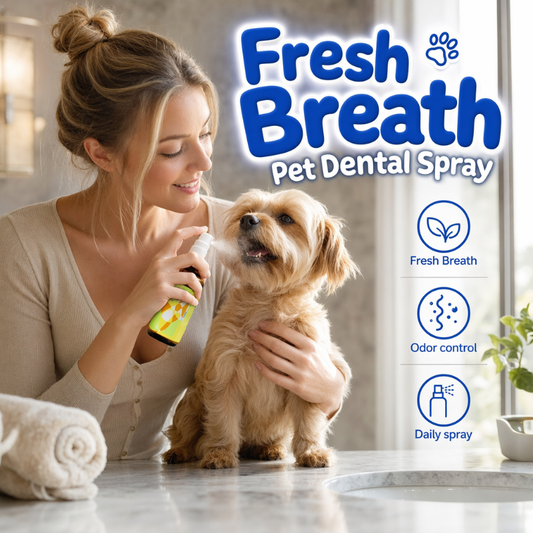 Spray rafraîchissant pour l'haleine des animaux