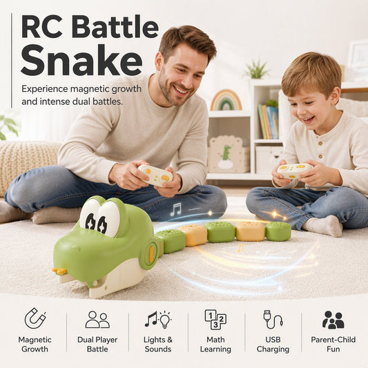 🐍 50 % DE RÉDUCTION MAINTENANT ! Jeu de serpent en duel à télécommande – Course et combat 2 en 1, jeu multifonctionnel pour deux joueurs, idéal pour les soirées en famille, les défis entre amis et les moments sans écran