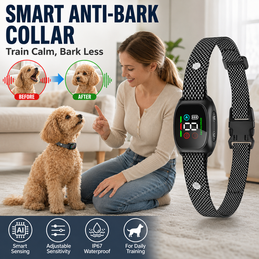 🐕 50 % DE RÉDUCTION MAINTENANT ! Collier anti-aboiement réglable – Détecteur de voix et mode vibration 2 en 1, collier multifonctionnel pour limiter les aboiements, apaiser le chien et améliorer le comportement
