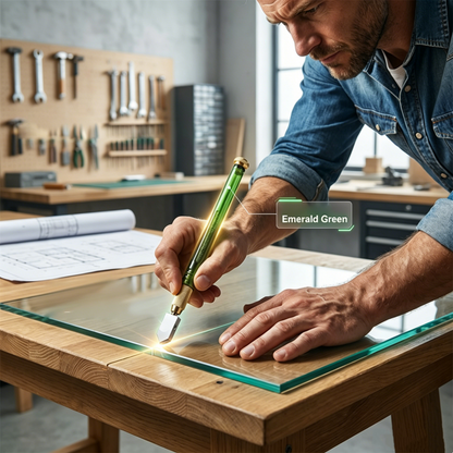 💎🔪 50 % DE RÉDUCTION MAINTENANT ! Coupe-verre professionnel en acier trempé – Coupe et traçage 2 en 1, lame précise pour découper le verre, le carrelage et les miroirs, avec poignée ergonomique