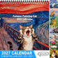 Planifiez 2027 dès maintenant ! Calendrier amusant et original avec des mèmes de chats.