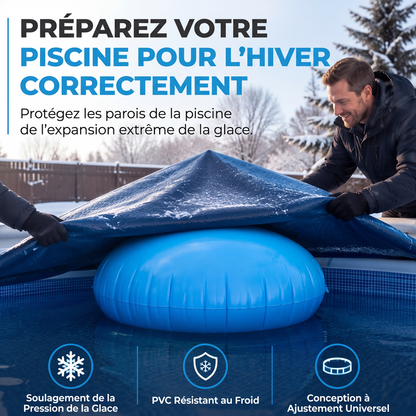 🏊 50% DE RÉDUCTION! ❄️ Coussin d'hivernage piscine – Réduit la pression & anti‑accumulation ✨
