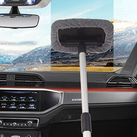 4PCS Windshield Cleaning Tool Kit with Extendable Handle