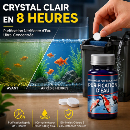 Comprimés professionnels de purification d'eau pour aquarium