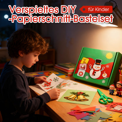Kit de bricolage ludique de découpage de papier pour enfants