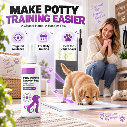 Spray d'apprentissage de la propreté pour chiens et chats