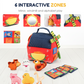 🏠 50 % DE RÉDUCTION MAINTENANT ! Kit de maison d'éveil pour enfant en matériaux sûrs – Créativité et apprentissage 2 en 1, développe la motricité, le langage et l'imagination, sans écran, dès 3 ans
