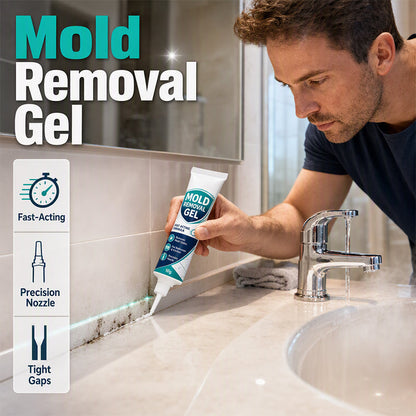 🦠 50 % DE RÉDUCTION MAINTENANT ! Gel anti-moisissure en formule épaisse – Élimination et prévention 2 en 1, adhère aux joints, pénètre en profondeur et élimine les moisissures sans frotter, pour salle de bain, cuisine et zones humides