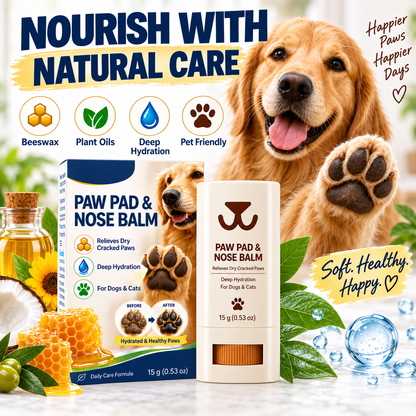 Baume hydratant pour coussinets de pattes de chiens et de chats