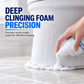 🚽 50 % DE RÉDUCTION MAINTENANT ! Mousse nettoyante pour joints de toilettes en formule adhérente – Nettoyage et désinfection 2 en 1, pénètre les interstices et déloge la saleté incrustée sans frotter