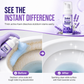 Nettoyant moussant à action rapide pour cuvettes de toilettes